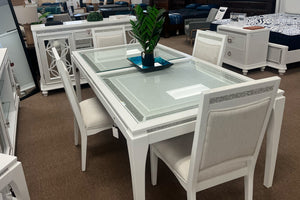 Glamour Dining Table with 6 Chairs