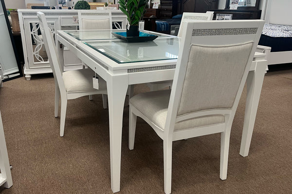 Glamour Dining Table with 6 Chairs