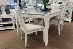Glamour Dining Table with 6 Chairs
