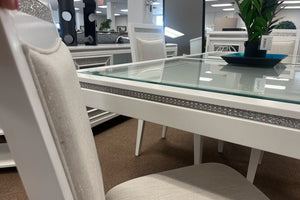 Glamour Dining Table with 6 Chairs