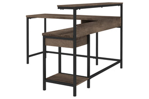 Alenbry 55" L-Shaped Home Office Desk with Shelf