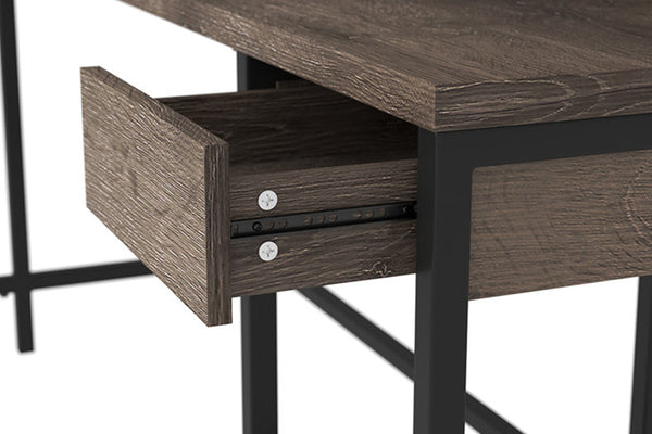 Alenbry 55" L-Shaped Home Office Desk with Shelf