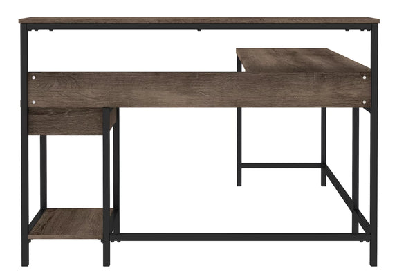 Alenbry 55" L-Shaped Home Office Desk with Shelf
