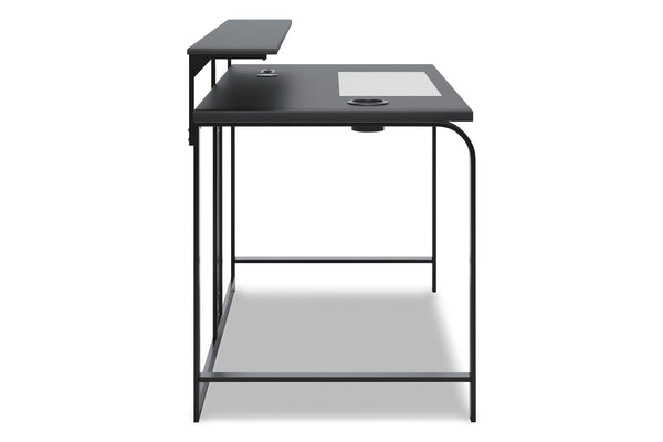 Lynxtyn Escritorio Gaming de 48" con Iluminación LED, Carga Inalámbrica y por USB