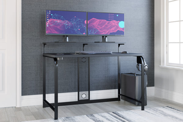 Lynxtyn Escritorio Gaming de 48" con Iluminación LED, Carga Inalámbrica y por USB