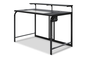 Lynxtyn Escritorio Gaming de 48" con Iluminación LED, Carga Inalámbrica y por USB