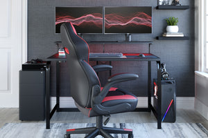 Lynxtyn Escritorio Gaming de 48" con Iluminación LED, Carga Inalámbrica y por USB
