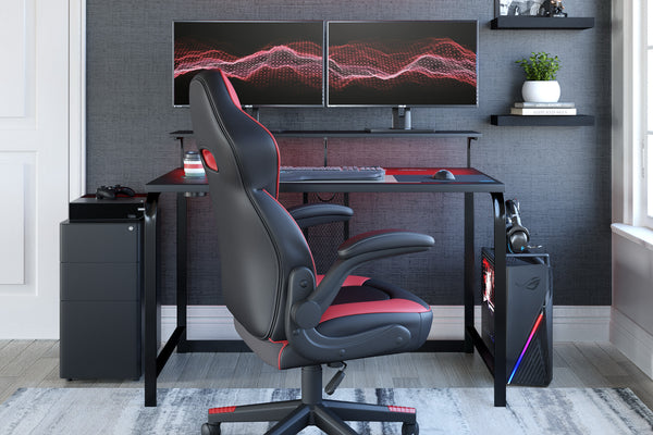 Lynxtyn Escritorio Gaming de 48" con Iluminación LED, Carga Inalámbrica y por USB