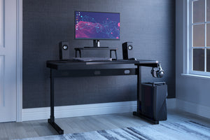 Lynxtyn Escritorio Gaming de 48" con Soporte Elevado para Monitor y para Auriculares