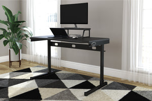 Lynxtyn Escritorio Gaming de 48" con Soporte Elevado para Monitor y para Auriculares