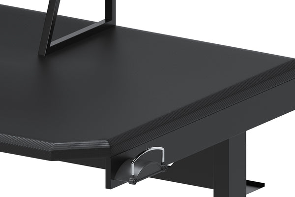Lynxtyn Escritorio Gaming de 48" con Soporte Elevado para Monitor y para Auriculares
