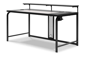 Lynxtyn 63" Desk with Raised Monitor Stand