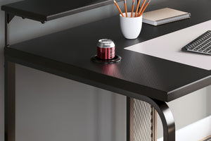 Lynxtyn 63" Desk with Raised Monitor Stand
