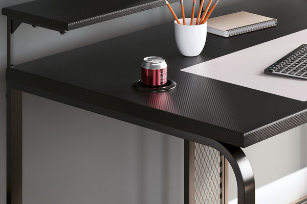 Lynxtyn 63" Desk with Raised Monitor Stand