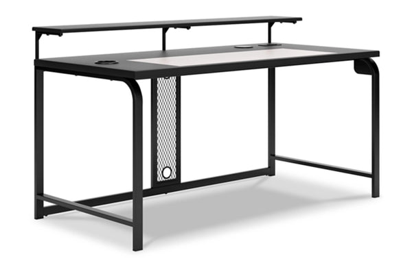 Lynxtyn 63" Desk with Raised Monitor Stand