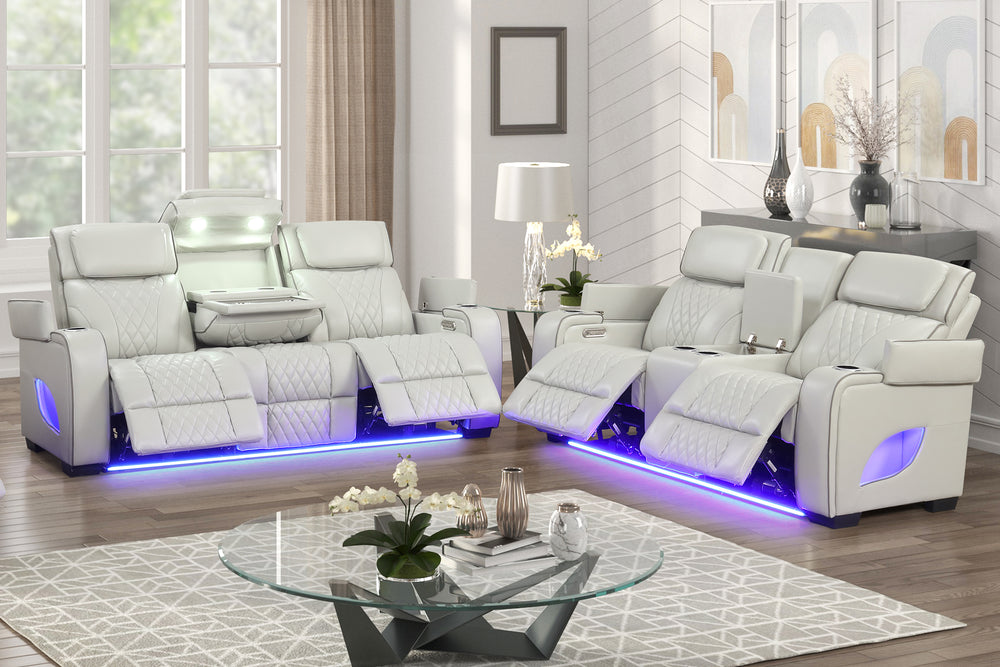 Jedy Sofá & Loveseat Reclinables Eléctrico con Reposacabezas
