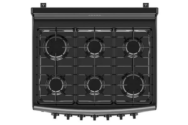 Amana Estufa Gas 30" con 6 Quemadores Acero Inoxidable