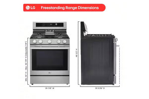Stove 30" Gas W/Airfry Probak LG