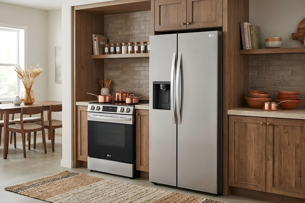 Combo 26.6' Nevera & 30" Estufa Eléctrica LG