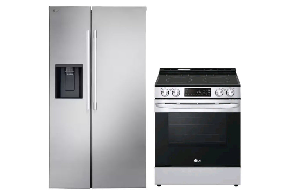 Combo Refrigerator 26.6' & Stove 30" Electric LG