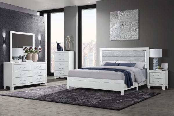Luccia Queen Bed/Dres/Mirr/Nsnd Set