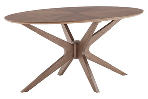 Lux Mesa de Comedor Ovalada con 4 Sillas