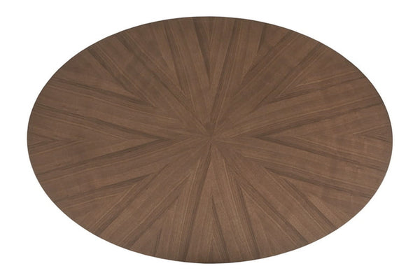 Lux Mesa de Comedor Ovalada con 4 Sillas