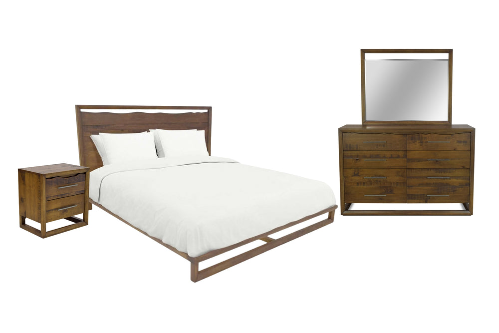 Loft Cama, Gavetero con Espejo & Mesa de Noche