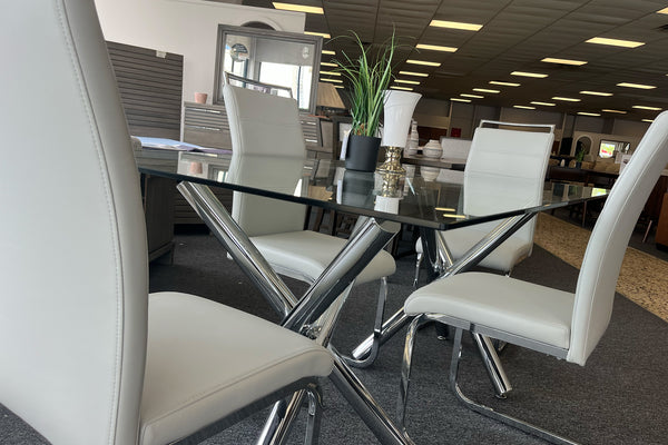 Mantis Dining Table W/4 Chairs Set
