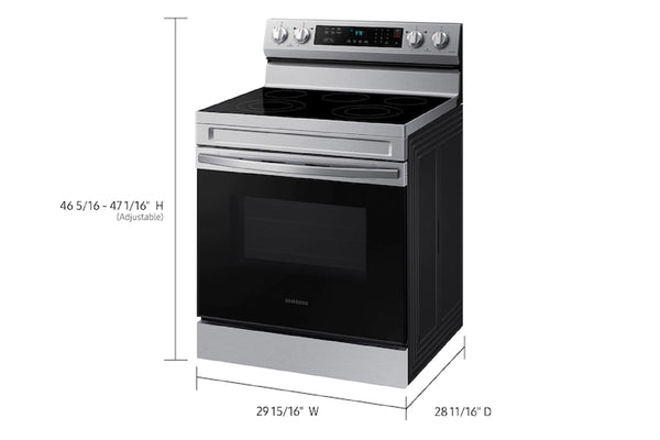 Samsung Estufa 30" Eléctrica 5B Smart Stainless Steel