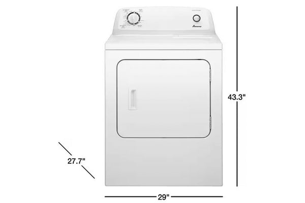 Amana Dryer 6.5' Gas Front Load