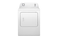 Secadora blanca sobre fondo blanco