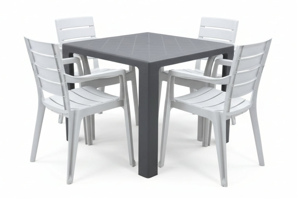 Duarte Mesa de Comedor con 4 Sillas