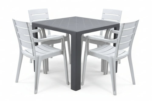 Duarte Mesa de Comedor con 4 Sillas