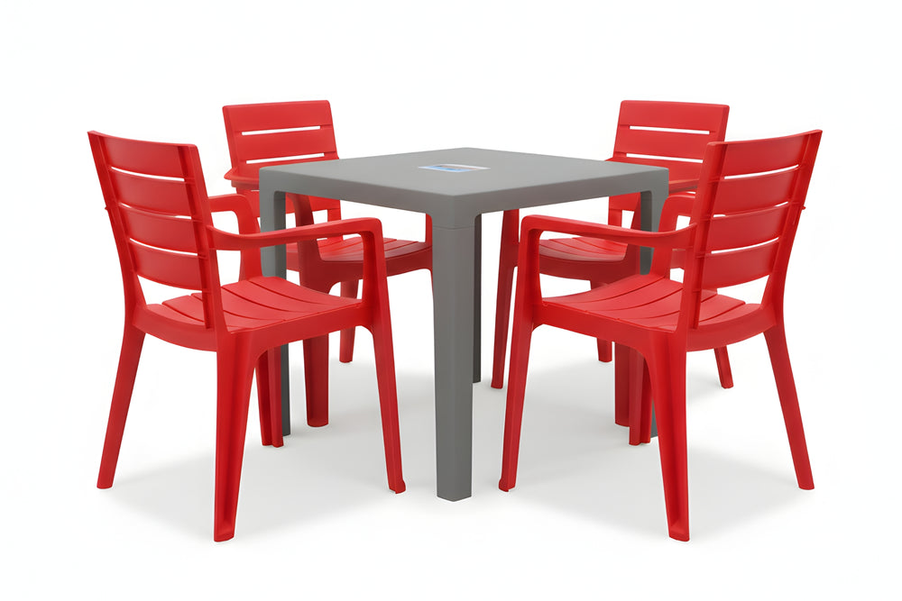 Duarte Mesa de Comedor con 4 Sillas