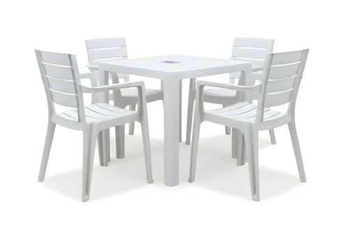 Duarte Mesa de Comedor con 4 Sillas