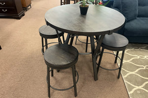 Portland Mesa de Comedor con 4 Taburetes 