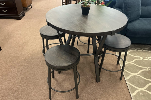 Portland Mesa de Comedor con 4 Taburetes 