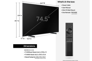 Ls03aafx 75" Led 4K Frame Qled Smart