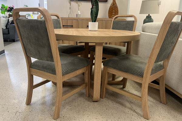 Ridgemont Mesa de Comedor Redonda con 4 Sillas