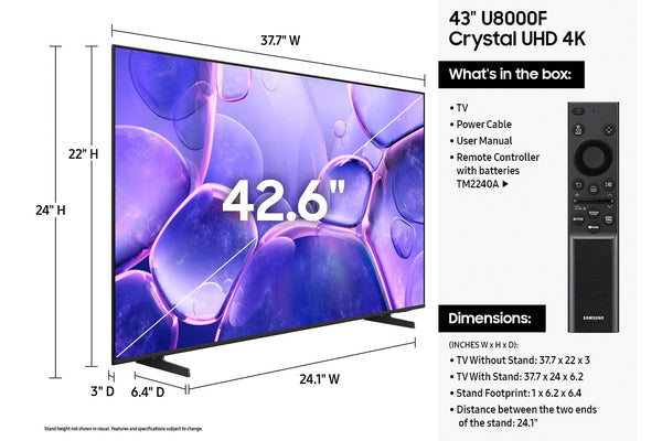 Samsung U8000f 4K Crystal Uhd Smrt