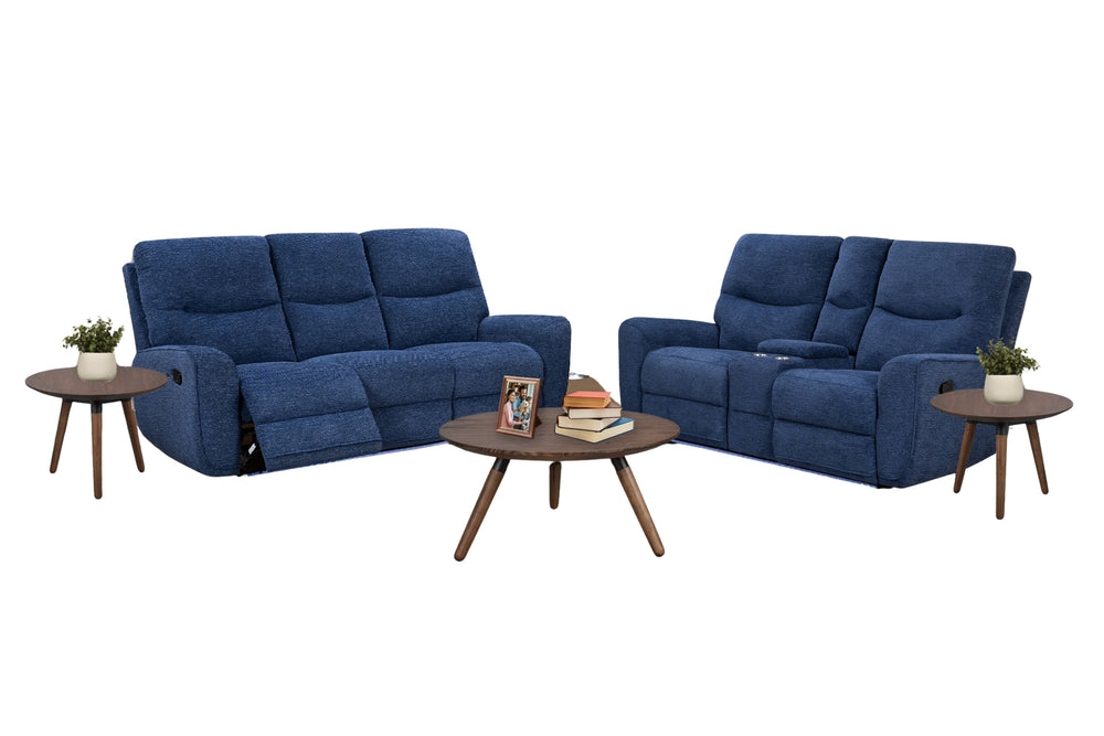Uma Sofá & Loveseat con Consola Reclinables