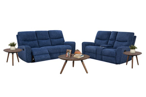 Uma Sofá & Loveseat con Consola Reclinables