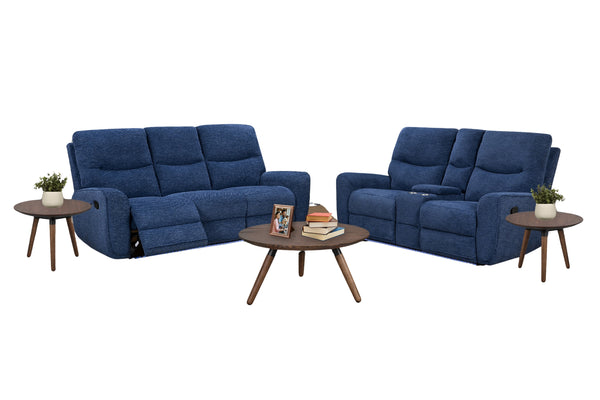 Uma Sofá & Loveseat con Consola Reclinables