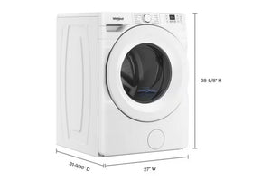 Lavadora Whirlpool de carga frontal de 4,5 pies