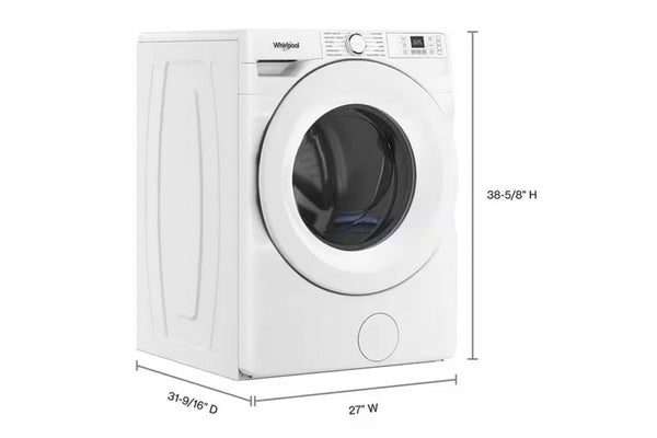 Lavadora Whirlpool de carga frontal de 4,5 pies