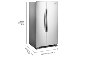 Whirlpool Nevera de 21,7 pies de lado a lado