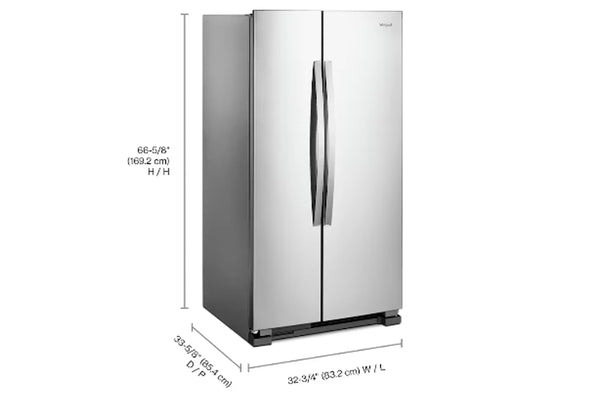 Whirlpool Nevera de 21,7 pies de lado a lado