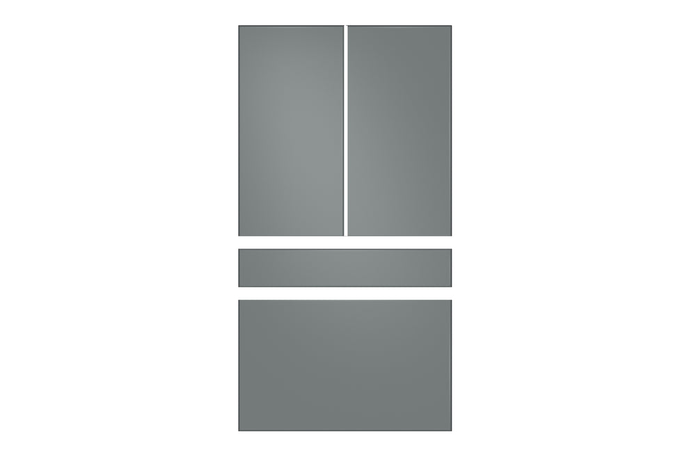 Gris Kit de Paneles para Nevera Bespoke de 4 Puertas