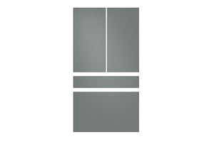 Gris Kit de Paneles para Nevera Bespoke de 4 Puertas